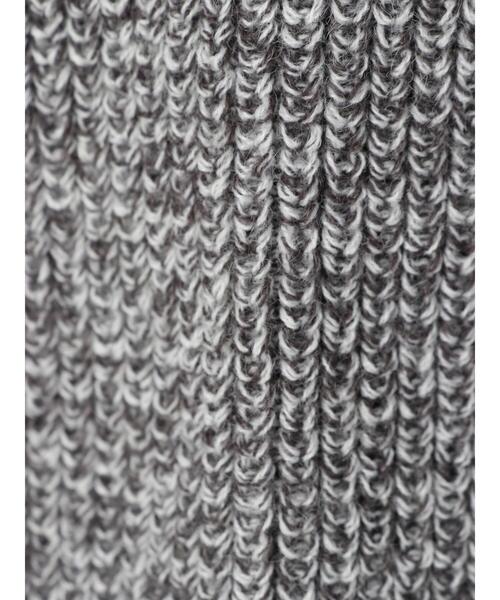 AMERICAN HOLIC（アメリカンホリック）の「レイヤード編み違いニットプルオーバー（ニット/セーター・レディース・モカ/杢グレー・M/L）」の7枚目の写真