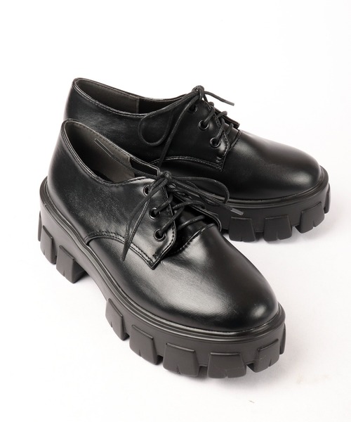 LOVEHUNTER（ラブハンター）の「LOVEHUNTER 厚底トラックソール３ホールオックスフォードシューズ（ドレスシューズ・レディース・ブラック/アイボリー/ブラック系その他/ホワイト系その他・LL/S/M/L）」の16枚目の写真