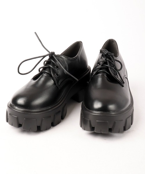 LOVEHUNTER（ラブハンター）の「LOVEHUNTER 厚底トラックソール３ホールオックスフォードシューズ（ドレスシューズ・レディース・ブラック/アイボリー/ブラック系その他/ホワイト系その他・LL/S/M/L）」の17枚目の写真