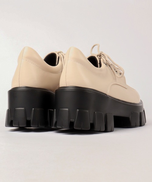 LOVEHUNTER（ラブハンター）の「LOVEHUNTER 厚底トラックソール３ホールオックスフォードシューズ（ドレスシューズ・レディース・ブラック/アイボリー/ブラック系その他/ホワイト系その他・LL/S/M/L）」の13枚目の写真