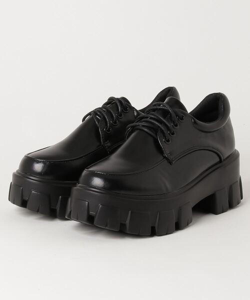 LOVEHUNTER（ラブハンター）の「LOVEHUNTER 厚底トラックソール３ホールオックスフォードシューズ（ドレスシューズ・レディース・ブラック/アイボリー/ブラック系その他/ホワイト系その他・LL/S/M/L）」の20枚目の写真