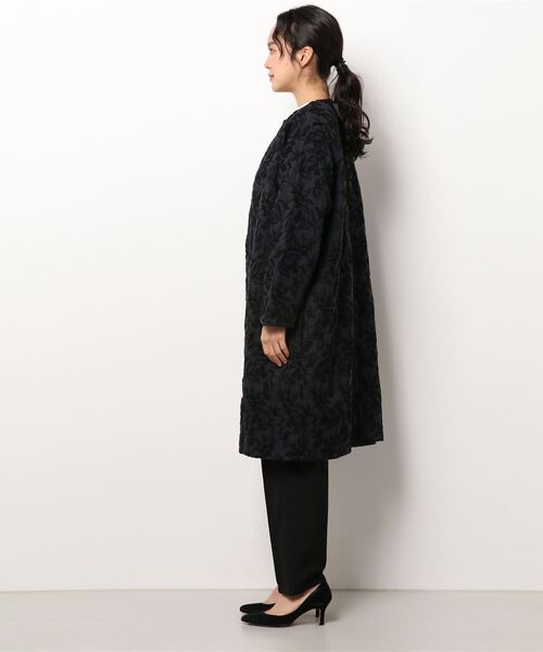 BEARDSLEY（ビアズリー）の「刺繍×ニットリバーシブルコート（その他アウター・レディース・ブラック・FREE）」の13枚目の写真