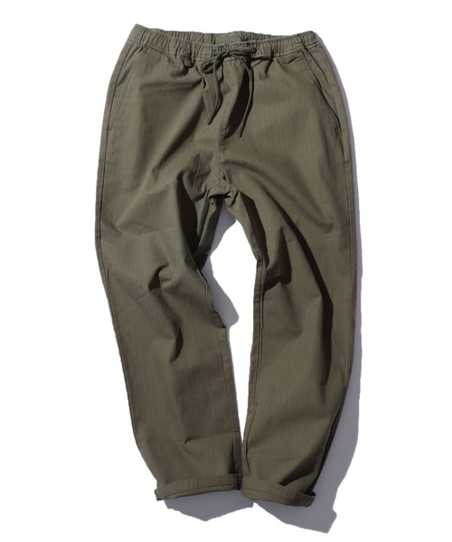 FIVE BROTHER(ファイブブラザー)の「FIVE BROTHER/ファイブブラザー HERRINGBONE EASY PANTS イージーパンツ スリムフィット ヘリンボーン(チノパンツ・メンズ・ホワイト/オリーブ・S/M/L)」の1枚目の写真