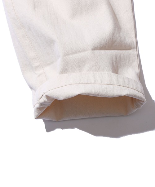 FIVE BROTHER(ファイブブラザー)の「FIVE BROTHER/ファイブブラザー HERRINGBONE EASY PANTS イージーパンツ スリムフィット ヘリンボーン(チノパンツ・メンズ・ホワイト/オリーブ・S/M/L)」の8枚目の写真