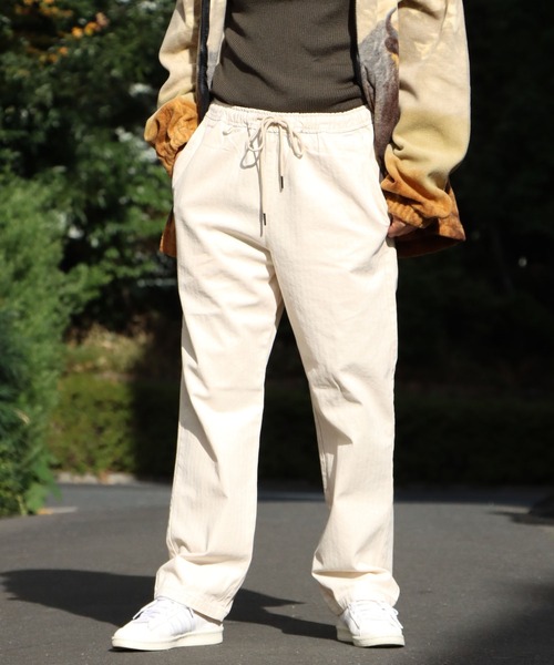 FIVE BROTHER(ファイブブラザー)の「FIVE BROTHER/ファイブブラザー HERRINGBONE EASY PANTS イージーパンツ スリムフィット ヘリンボーン(チノパンツ・メンズ・ホワイト/オリーブ・S/M/L)」の11枚目の写真