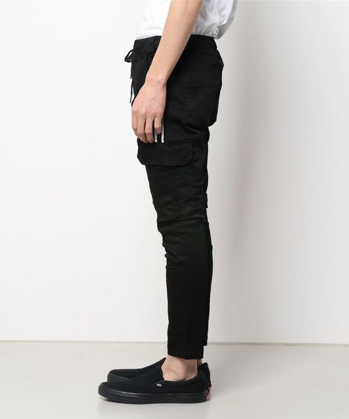semantic design(セマンティックデザイン)の「セマンティックデザイン/semantic design ストレッチ イージーカーゴパンツ(カーゴパンツ・メンズ・ブラック・X-LARGE/MEDIUM/S/LARGE)」の3枚目の写真