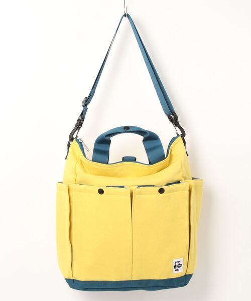 CHUMS（チャムス）の「【CHUMS/チャムス】3way Big Pocket Bag Sweat Nylon（トートバッグ・レディース・ヘザーグレー/ブラック×グレー/ブルー系その他/イエロー/その他2/その他1/その他3・FREE）」の5枚目の写真