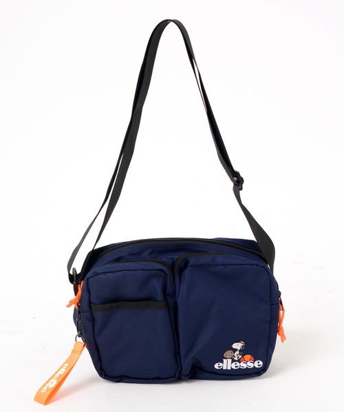ellesse（エレッセ）の「【エレッセ×スヌーピー】スヌーピーコラボ ダブルポケット 横型 ショルダーバッグ（ショルダーバッグ・レディース・ネイビー/ベージュ/ブラック・FREE）」の3枚目の写真