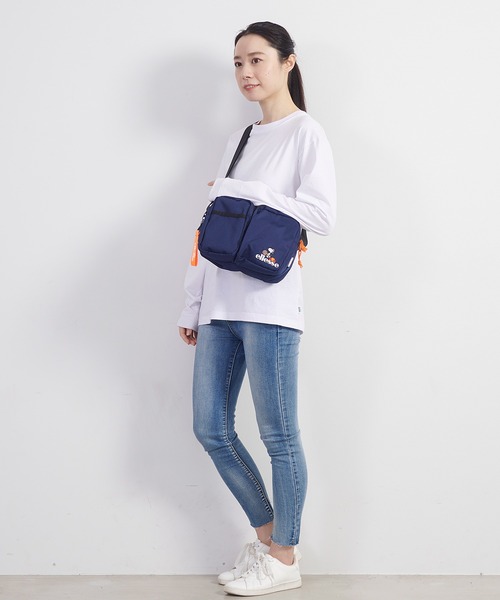 ellesse（エレッセ）の「【エレッセ×スヌーピー】スヌーピーコラボ ダブルポケット 横型 ショルダーバッグ（ショルダーバッグ・レディース・ネイビー/ベージュ/ブラック・FREE）」の15枚目の写真