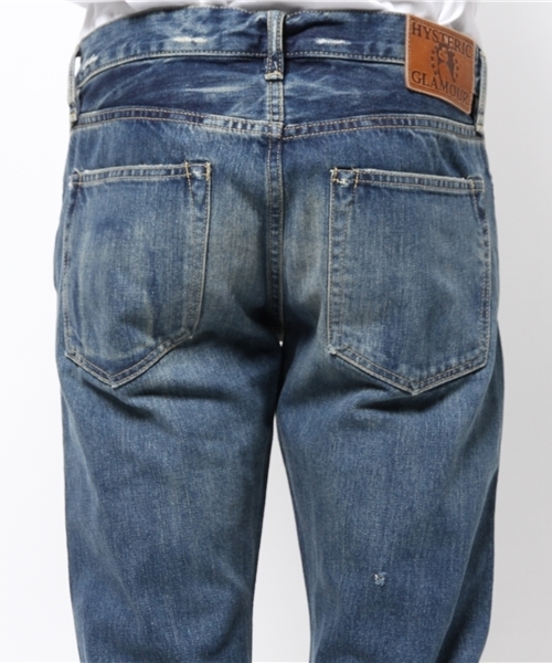 HYSTERIC GLAMOUR（ヒステリックグラマー）の「SP加工デニムリメイク スリムストレートPT（デニムパンツ・メンズ・インディゴブルー・32inch/29inch/31inch/28inch/34inch/30inch/36inch）」の8枚目の写真
