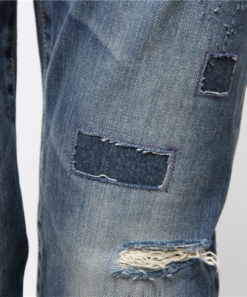 HYSTERIC GLAMOUR（ヒステリックグラマー）の「SP加工デニムリメイク スリムストレートPT（デニムパンツ・メンズ・インディゴブルー・32inch/29inch/31inch/28inch/34inch/30inch/36inch）」の11枚目の写真