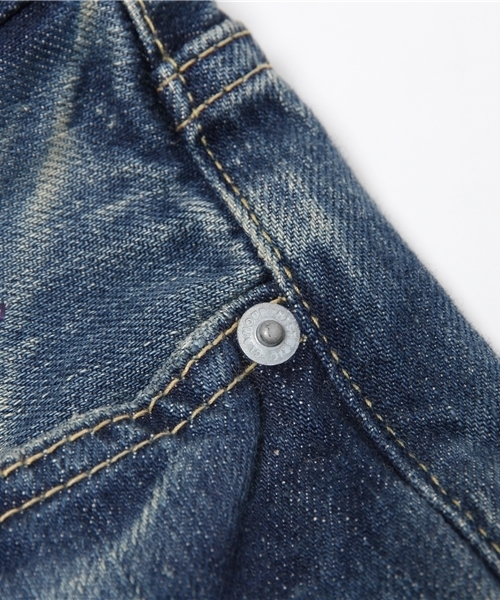 HYSTERIC GLAMOUR（ヒステリックグラマー）の「SP加工デニムリメイク スリムストレートPT（デニムパンツ・メンズ・インディゴブルー・32inch/29inch/31inch/28inch/34inch/30inch/36inch）」の4枚目の写真