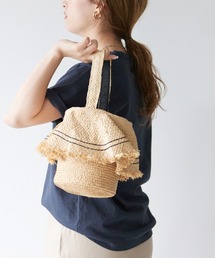 SLOBE IENA | SLOBE IENA フリルラフィアハンドバッグ◆(ハンドバッグ)