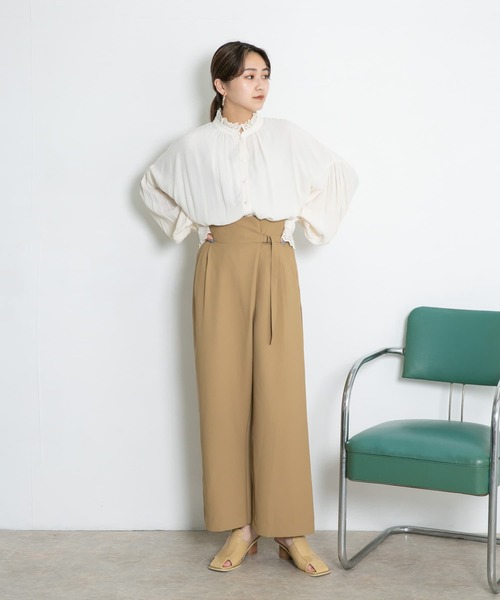 KBF（ケイビーエフ）の「プチレースブラウス（シャツ/ブラウス・レディース・ブラック/アイボリー/ベージュ・ONE）」の4枚目の写真