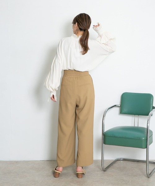 KBF（ケイビーエフ）の「プチレースブラウス（シャツ/ブラウス・レディース・ブラック/アイボリー/ベージュ・ONE）」の9枚目の写真