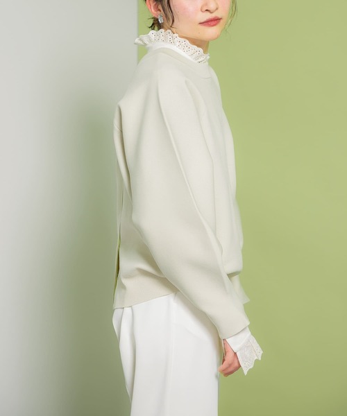 KBF（ケイビーエフ）の「プチレースブラウス（シャツ/ブラウス・レディース・ブラック/アイボリー/ベージュ・ONE）」の12枚目の写真