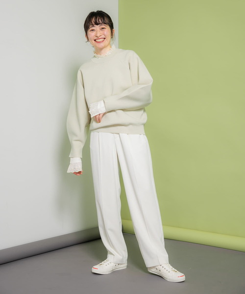 KBF（ケイビーエフ）の「プチレースブラウス（シャツ/ブラウス・レディース・ブラック/アイボリー/ベージュ・ONE）」の14枚目の写真