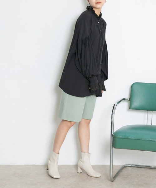 KBF（ケイビーエフ）の「プチレースブラウス（シャツ/ブラウス・レディース・ブラック/アイボリー/ベージュ・ONE）」の20枚目の写真