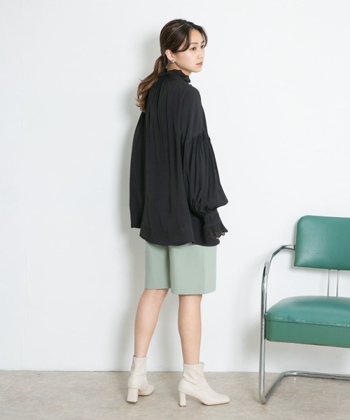 KBF（ケイビーエフ）の「プチレースブラウス（シャツ/ブラウス・レディース・ブラック/アイボリー/ベージュ・ONE）」の22枚目の写真