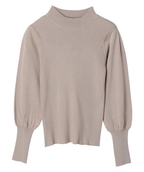 earth music&ecology（アースミュージックアンドエコロジー）の「パフスリーブニットプルオーバー*（ニット/セーター・レディース・ブラック/アイボリー/グレイッシュベージュ・FREE）」の11枚目の写真