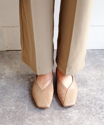 cava cava | スクエアトゥフラットシューズ　-1320266(パンプス)