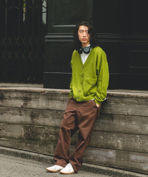 BROKEN BASE(ブロークンベース)の「フラップポケットカーディガン(カーディガン/ボレロ・メンズ・ブルー/グリーン/ブラック・MEDIUM/LARGE)」の5枚目の写真