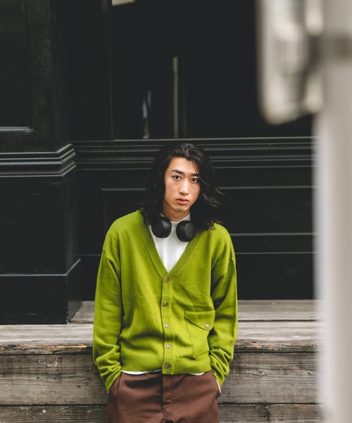 BROKEN BASE(ブロークンベース)の「フラップポケットカーディガン(カーディガン/ボレロ・メンズ・ブルー/グリーン/ブラック・MEDIUM/LARGE)」の8枚目の写真