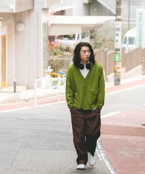 BROKEN BASE(ブロークンベース)の「フラップポケットカーディガン(カーディガン/ボレロ・メンズ・ブルー/グリーン/ブラック・MEDIUM/LARGE)」の9枚目の写真