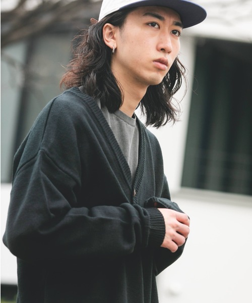 BROKEN BASE(ブロークンベース)の「フラップポケットカーディガン(カーディガン/ボレロ・メンズ・ブルー/グリーン/ブラック・MEDIUM/LARGE)」の11枚目の写真