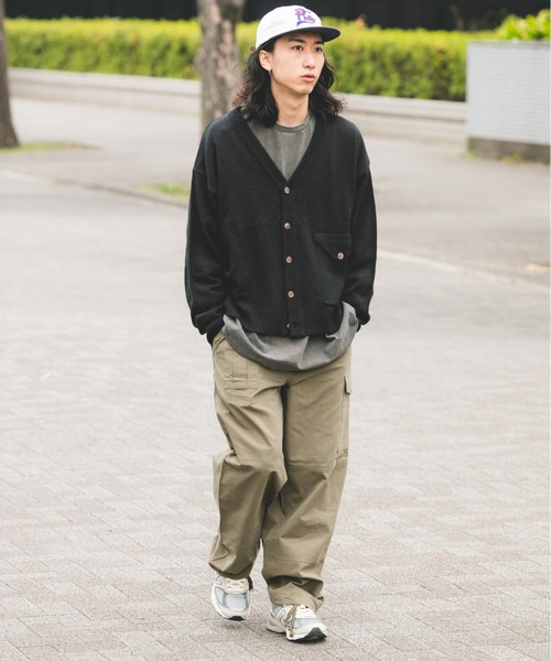 BROKEN BASE(ブロークンベース)の「フラップポケットカーディガン(カーディガン/ボレロ・メンズ・ブルー/グリーン/ブラック・MEDIUM/LARGE)」の12枚目の写真