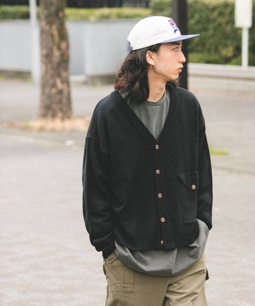 BROKEN BASE(ブロークンベース)の「フラップポケットカーディガン(カーディガン/ボレロ・メンズ・ブルー/グリーン/ブラック・MEDIUM/LARGE)」の13枚目の写真