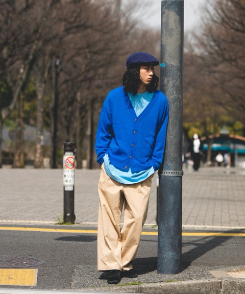 BROKEN BASE(ブロークンベース)の「フラップポケットカーディガン(カーディガン/ボレロ・メンズ・ブルー/グリーン/ブラック・MEDIUM/LARGE)」の18枚目の写真