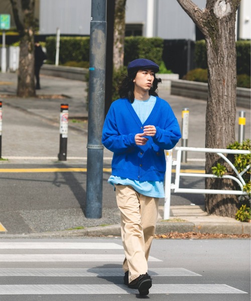 BROKEN BASE(ブロークンベース)の「フラップポケットカーディガン(カーディガン/ボレロ・メンズ・ブルー/グリーン/ブラック・MEDIUM/LARGE)」の21枚目の写真