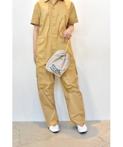 THEATRE PRODUCTS（シアタープロダクツ）の「NYLON巾着ﾊﾞｯｸﾞ（ハンドバッグ・レディース・グリーン/アイボリー/ブラック・FREE）」の4枚目の写真