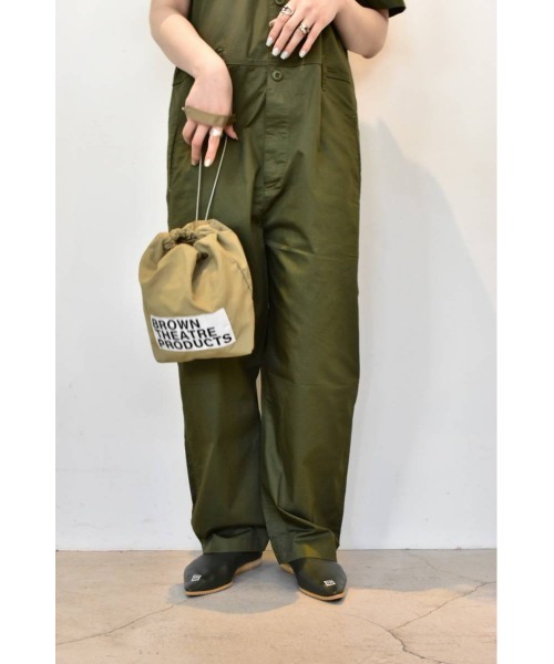 THEATRE PRODUCTS（シアタープロダクツ）の「NYLON巾着ﾊﾞｯｸﾞ（ハンドバッグ・レディース・グリーン/アイボリー/ブラック・FREE）」の11枚目の写真