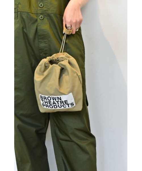 THEATRE PRODUCTS（シアタープロダクツ）の「NYLON巾着ﾊﾞｯｸﾞ（ハンドバッグ・レディース・グリーン/アイボリー/ブラック・FREE）」の12枚目の写真