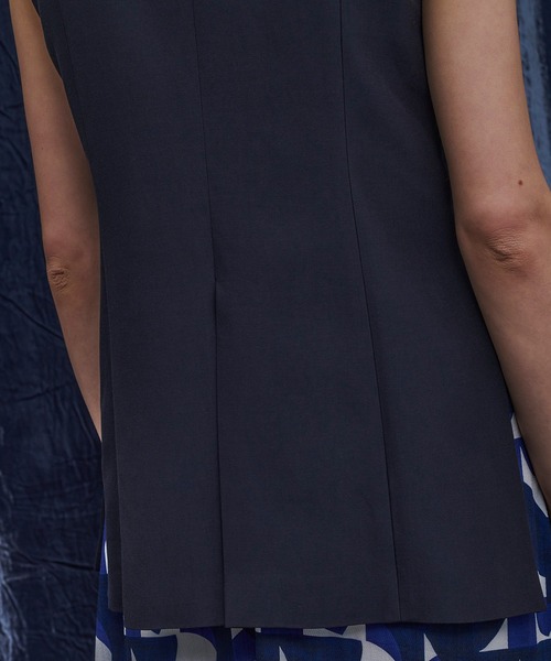 PUBLIC TOKYO（パブリックトウキョウ）の「ダブルブレストベストジレ（その他アウター・レディース・ブラック/ベージュ・FREE）」の9枚目の写真