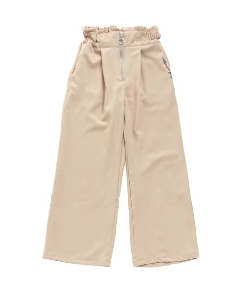 algy（アルジー）の「フロントジップワイドパンツ（その他パンツ・キッズ・ブラック/ベージュ/ミント・SMALL/MEDIUM/X-SMALL/XX-SMALL）」の2枚目の写真