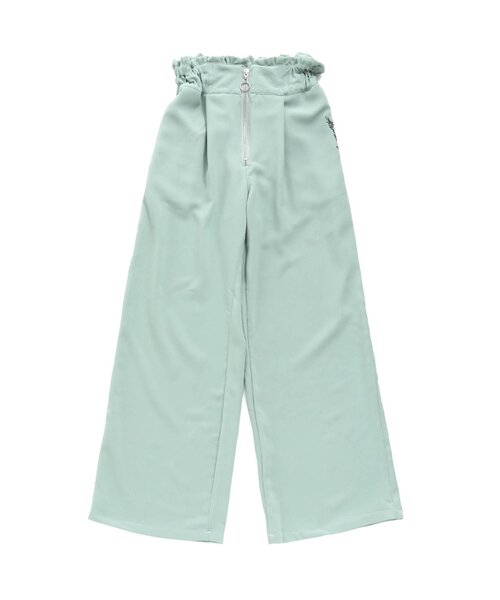 algy（アルジー）の「フロントジップワイドパンツ（その他パンツ・キッズ・ブラック/ベージュ/ミント・SMALL/MEDIUM/X-SMALL/XX-SMALL）」の3枚目の写真