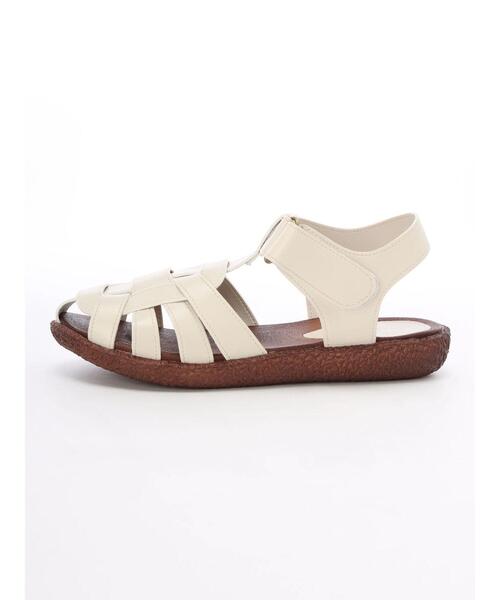 Samansa Mos2 blue（サマンサモスモスブルー）の「グルカフットベットサンダル（サンダル・レディース・ブラック/ダークブラウン/キナリ・MEDIUM/LARGE）」の7枚目の写真