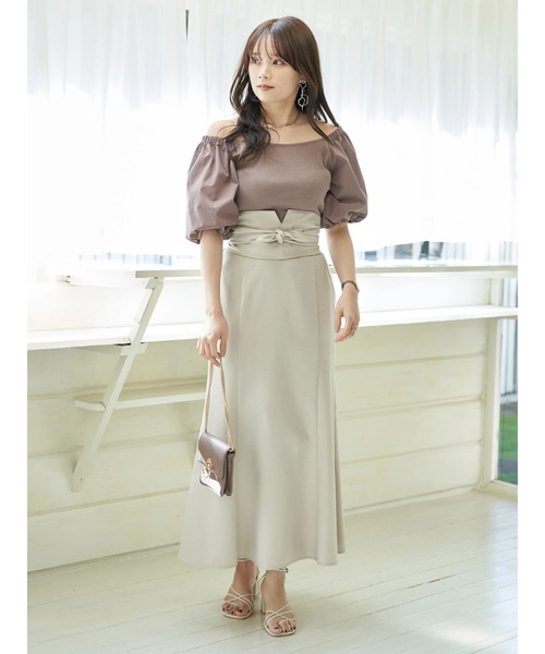 earth music&ecology（アースミュージックアンドエコロジー）の「マルチマーメイドスカート（スカート・レディース・グリーン/ベージュ/ブラック・S/M）」の12枚目の写真