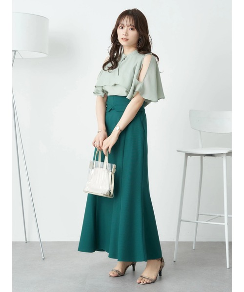 earth music&ecology（アースミュージックアンドエコロジー）の「マルチマーメイドスカート（スカート・レディース・グリーン/ベージュ/ブラック・S/M）」の21枚目の写真