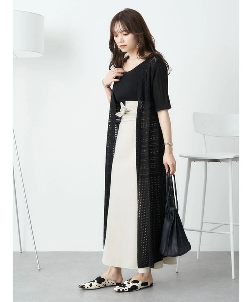 earth music&ecology（アースミュージックアンドエコロジー）の「マルチマーメイドスカート（スカート・レディース・グリーン/ベージュ/ブラック・S/M）」の15枚目の写真