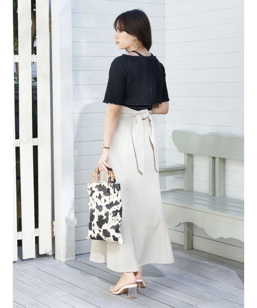 earth music&ecology（アースミュージックアンドエコロジー）の「マルチマーメイドスカート（スカート・レディース・グリーン/ベージュ/ブラック・S/M）」の8枚目の写真