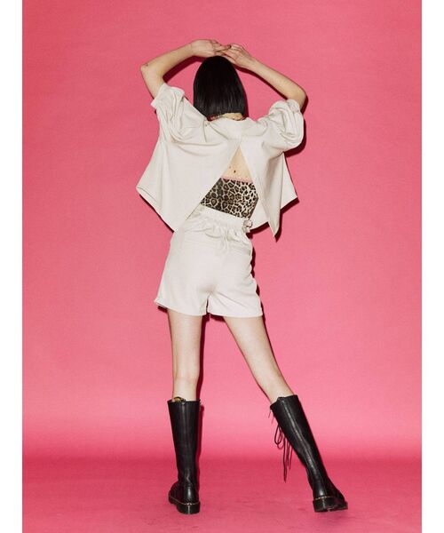 jouetie（ジュエティ）の「パワショルダブルボタンジャケット【セットアップ対応】（テーラードジャケット・レディース・グリーン/その他1/アイボリー/ブラック・MEDIUM）」の9枚目の写真