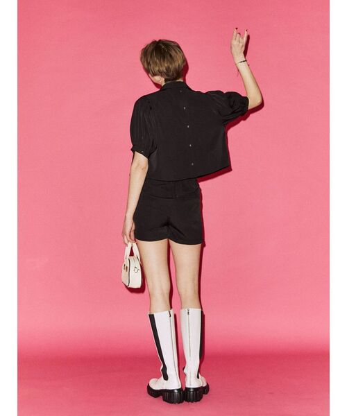 jouetie（ジュエティ）の「パワショルダブルボタンジャケット【セットアップ対応】（テーラードジャケット・レディース・グリーン/その他1/アイボリー/ブラック・MEDIUM）」の14枚目の写真