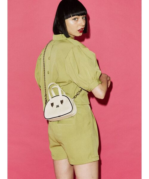 jouetie（ジュエティ）の「パワショルダブルボタンジャケット【セットアップ対応】（テーラードジャケット・レディース・グリーン/その他1/アイボリー/ブラック・MEDIUM）」の17枚目の写真