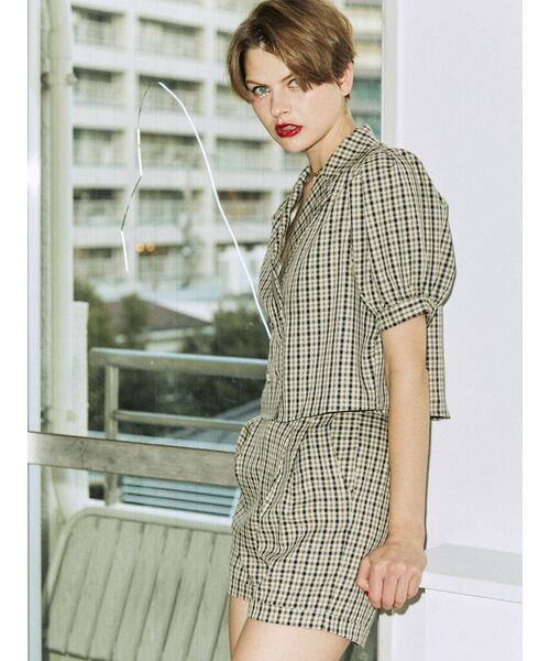 jouetie（ジュエティ）の「パワショルダブルボタンジャケット【セットアップ対応】（テーラードジャケット・レディース・グリーン/その他1/アイボリー/ブラック・MEDIUM）」の21枚目の写真