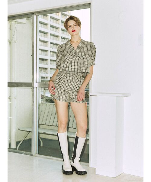 jouetie（ジュエティ）の「パワショルダブルボタンジャケット【セットアップ対応】（テーラードジャケット・レディース・グリーン/その他1/アイボリー/ブラック・MEDIUM）」の22枚目の写真