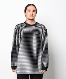 BALLAST ARK | BALLAST ARK / バラストアーク：BIG SIZE BORDER L/S TEE：BA05-T004[AST](Tシャツ/カットソー)